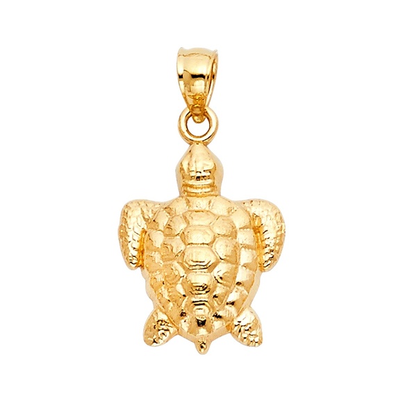 14KYellow Gold Turtle Pendant